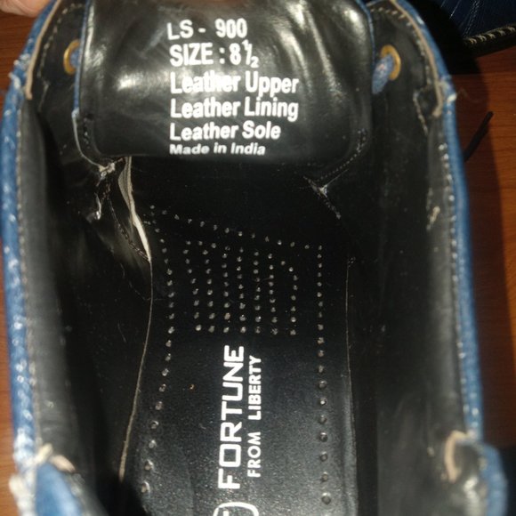 Fortune From Libertyzeno Blue Lizard Pattern Leather Ankle Boots size 9.5 main image 7
